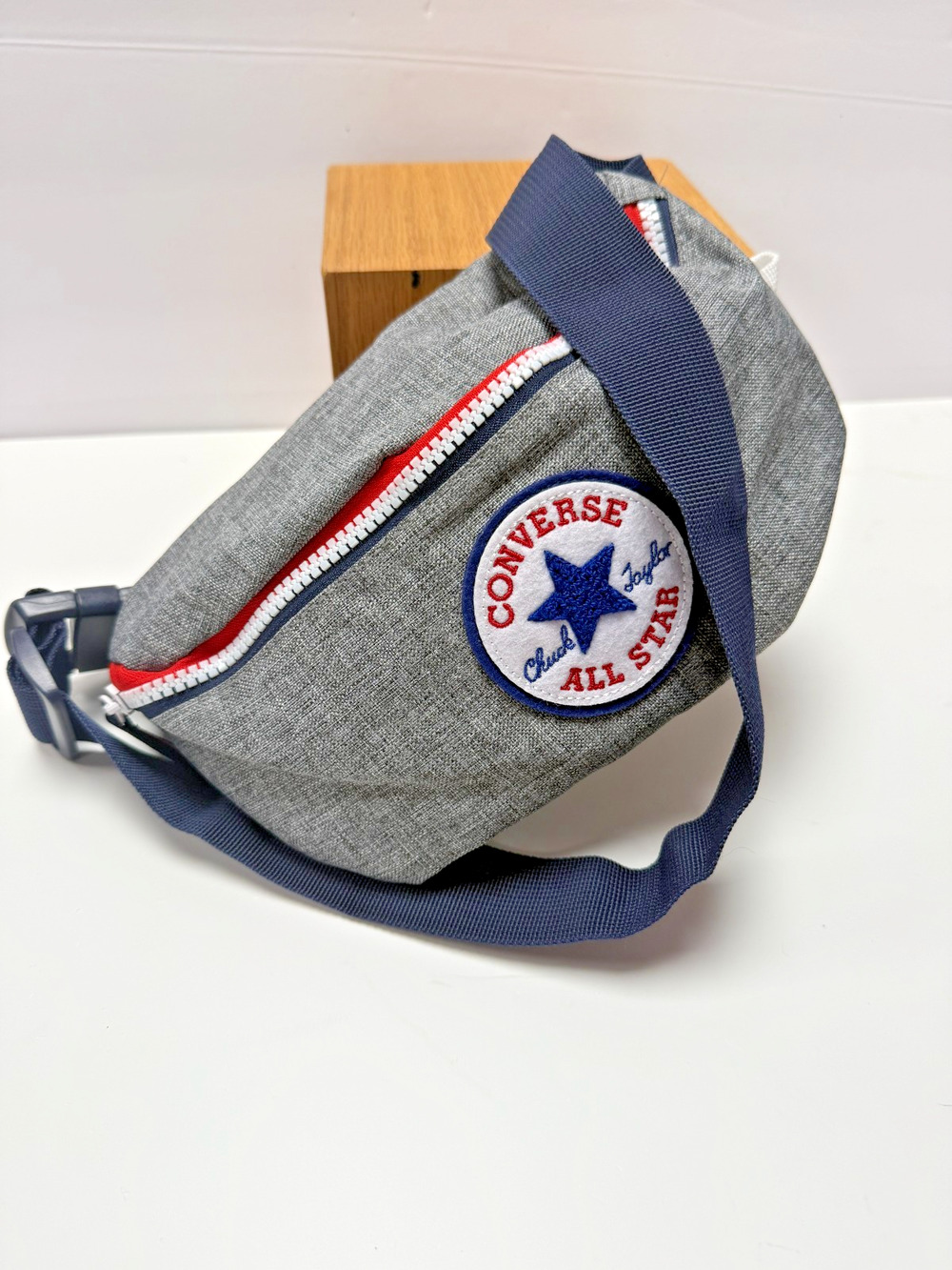 Converse All Star Gray Crossbody Fanny Pack Sling Bag Adjustable Strap Casual